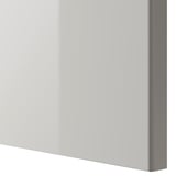 RINGHULT Door, high-gloss light grey, 40x80 cm