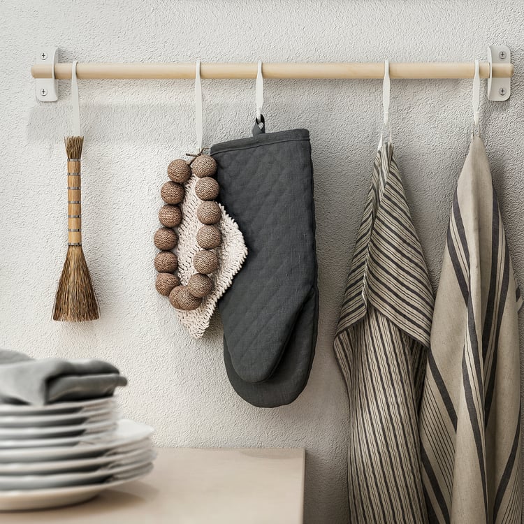 RINNIG oven glove, grey - IKEA UK