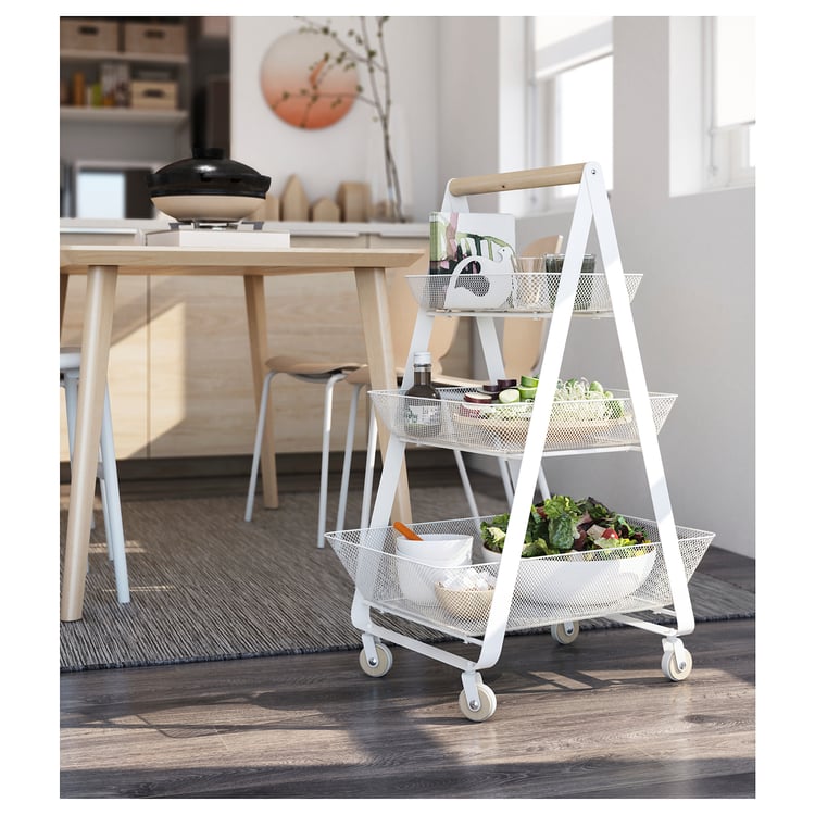 RISATORP white, trolley IKEA