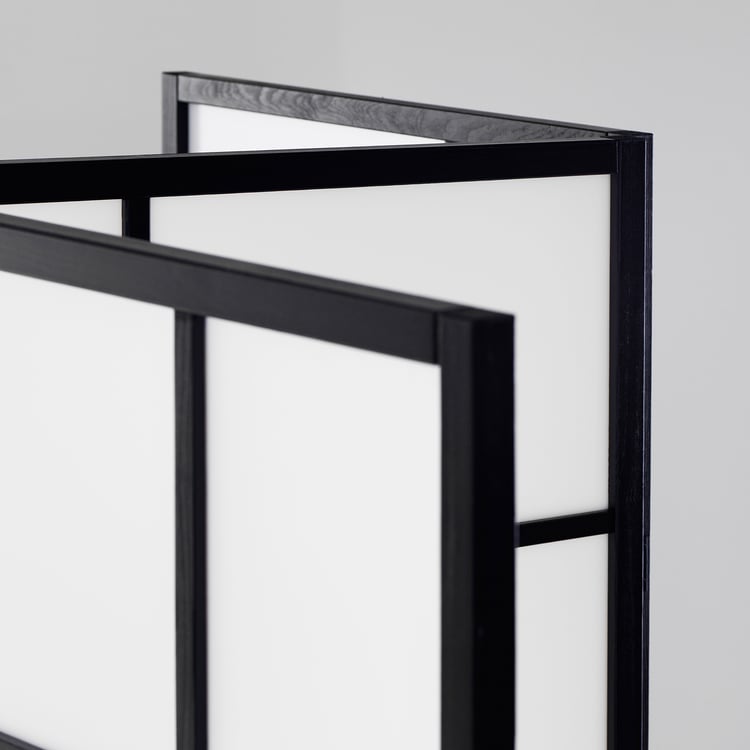 RISÖR room divider, white/black, 216x185 cm IKEA