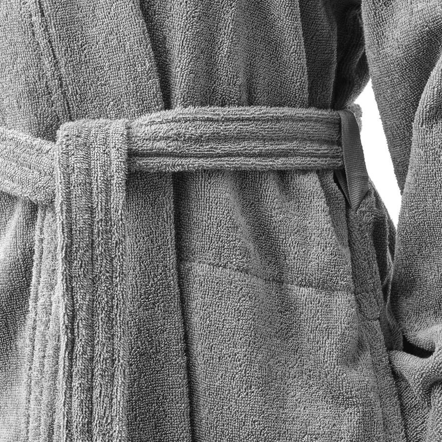 ROCKÅN Grey Bath Robe, S/M IKEA UK