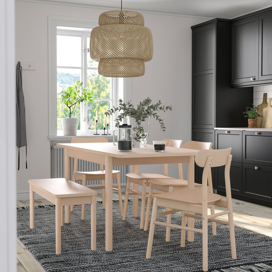 RÖNNINGE bench, birch, 100 cm - IKEA UK