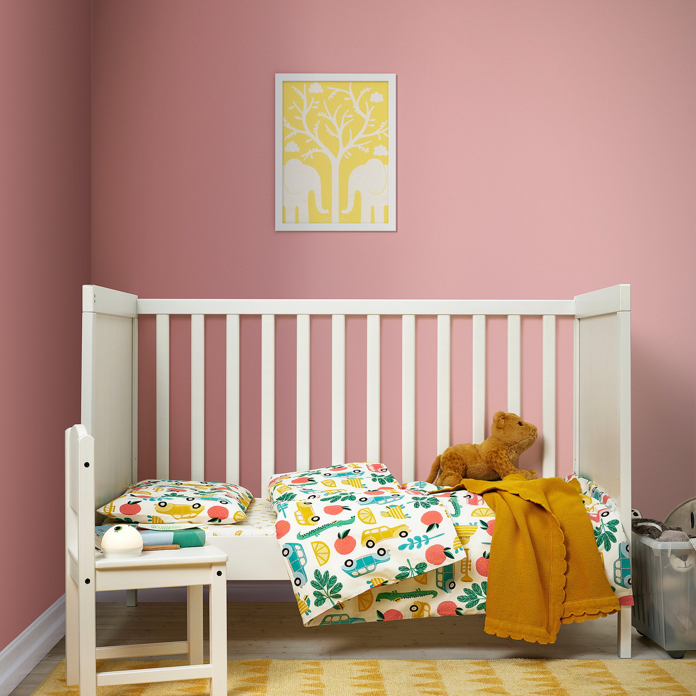 ikea cot bed bedding