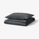 RUNDHAGTORN Duvet cover and pillowcase, anthracite, 150x200/50x80 cm