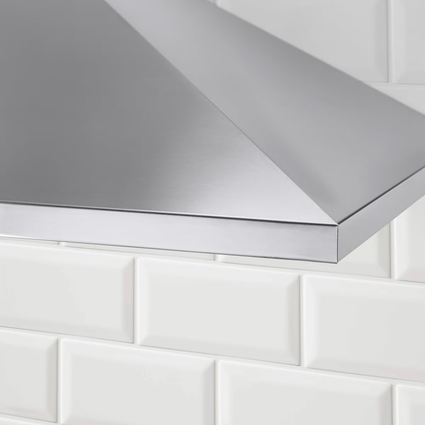 RYTMISK wall mounted cooker hood, stainless steel, max. height