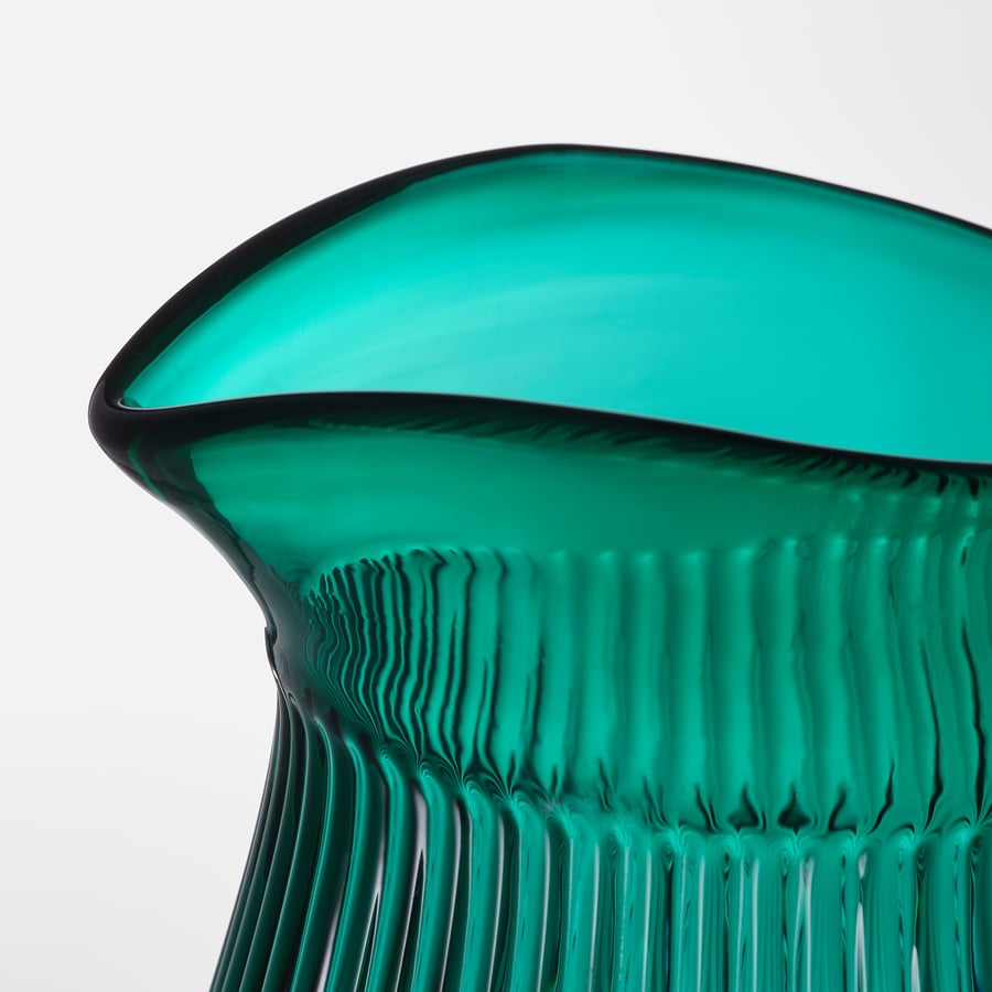 SÄLLSKAPLIG jug, patterned/green, 2 l IKEA