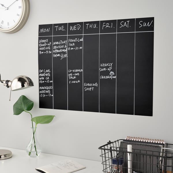 SÄVSTA Memo board, black, 50x70 cm IKEA