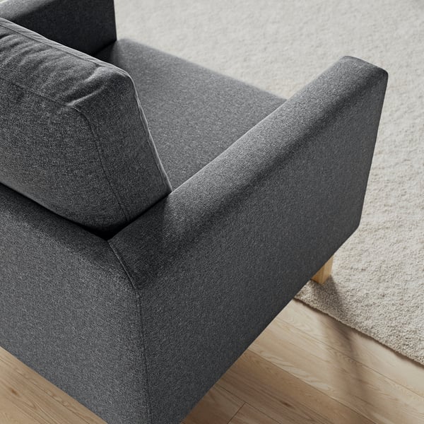 SALTSJÖBADEN Armchair, Gunnared medium grey