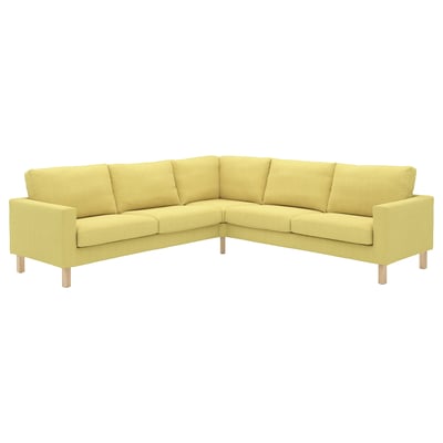 SALTSJÖBADEN Corner sofa, 4-seat, Fridtuna yellow