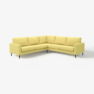 SALTSJÖBADEN Corner sofa, 4-seat, Fridtuna yellow