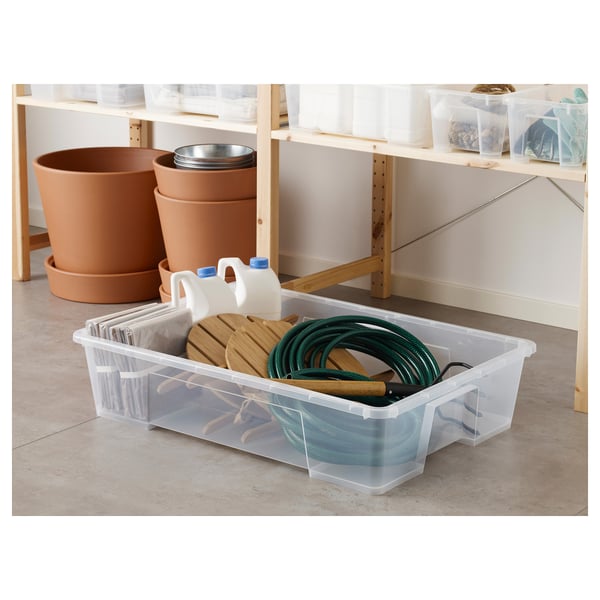 SAMLA box, transparent, 78x56x18 cm/55 l IKEA
