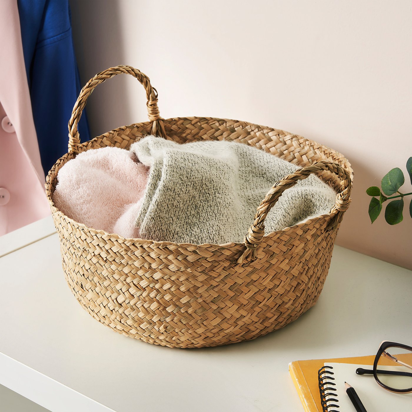 SANDJORD basket, sedge, 30x14 cm - IKEA UK