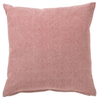 SANDTRAV Cushion, red/white, 45x45 cm