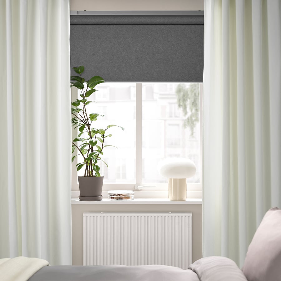 SANELA curtains, 1 pair, off-white/with heading tape, 140x250 cm - IKEA UK
