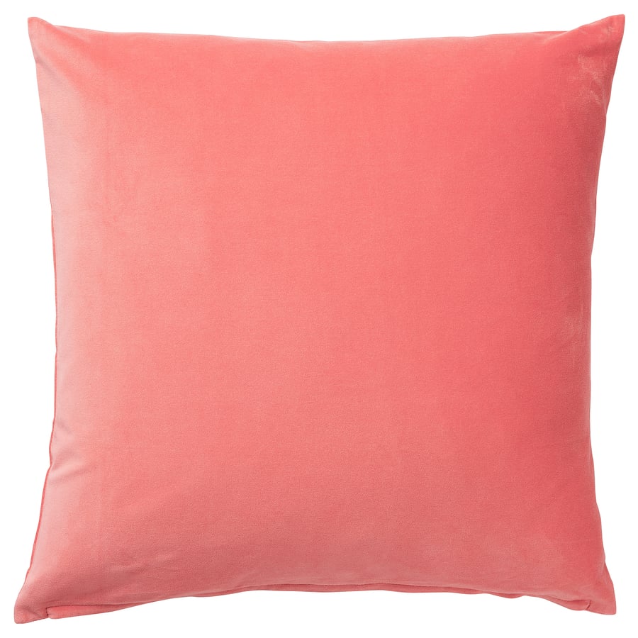 SANELA cushion cover, light brownred, 65x65 cm IKEA
