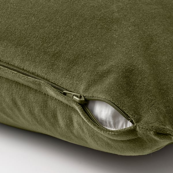 SANELA cushion cover, olivegreen, 50x50 cm IKEA
