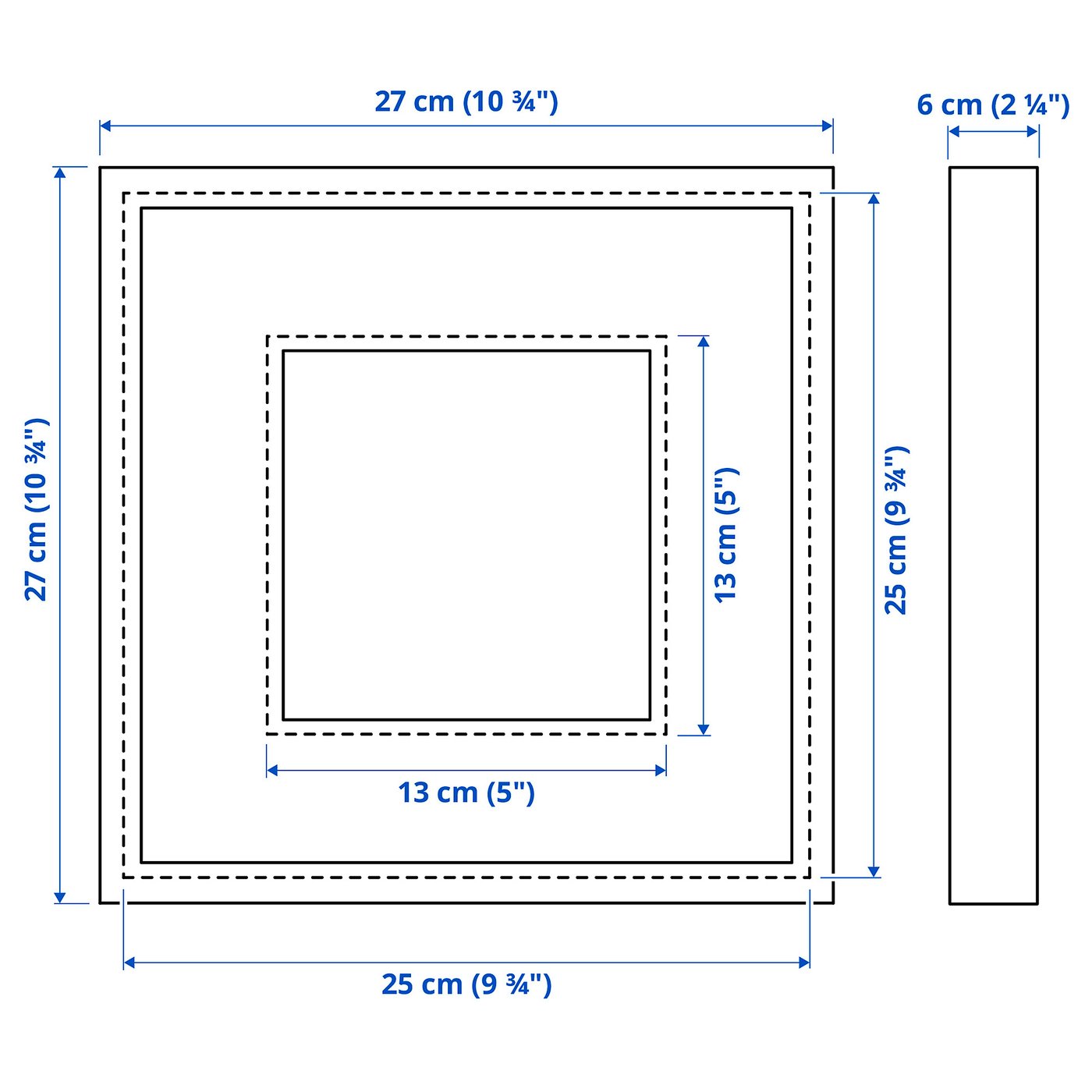 SANNAHED frame, black, 25x25 cm - IKEA UK
