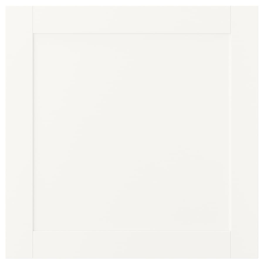 SANNIDAL door with hinges, white, 60x60 cm IKEA