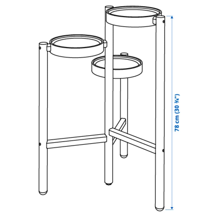SATSUMAS Bamboo Plant stand, 78 cm IKEA