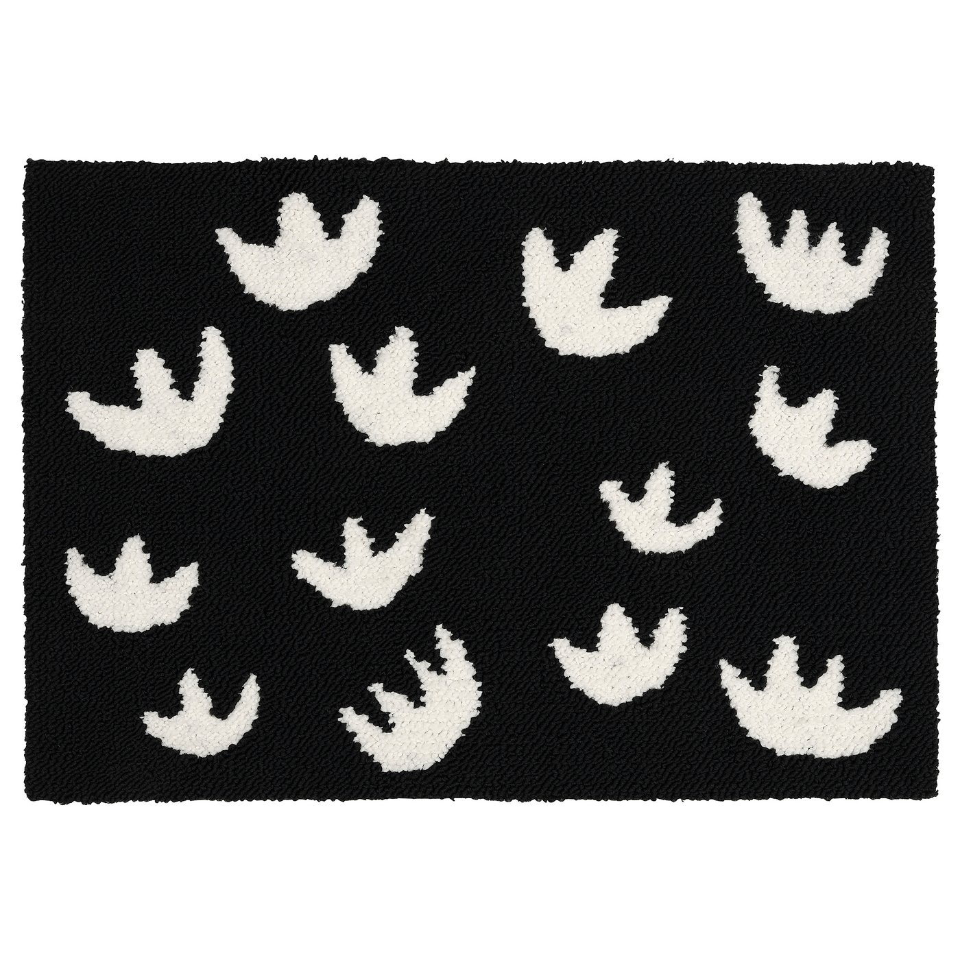 SEJSTRUP Door mat, indoor, black/white, 40x60 cm IKEA