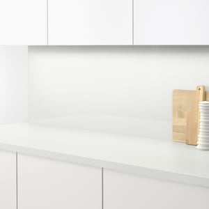 white laminate splashbacks for kitchens