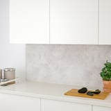 SIBBARP Custom made wall panel, light grey concrete effect/laminate, 1 m²x1.3 cm