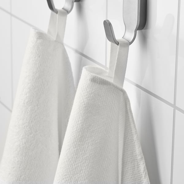 SIESJÖN Hand towel, white/blue stripe, 50x100 cm