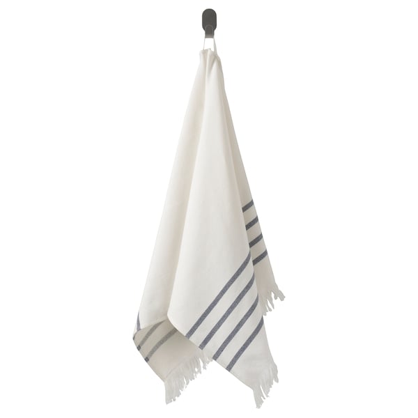 SIESJÖN Hand towel, white/blue stripe, 50x100 cm