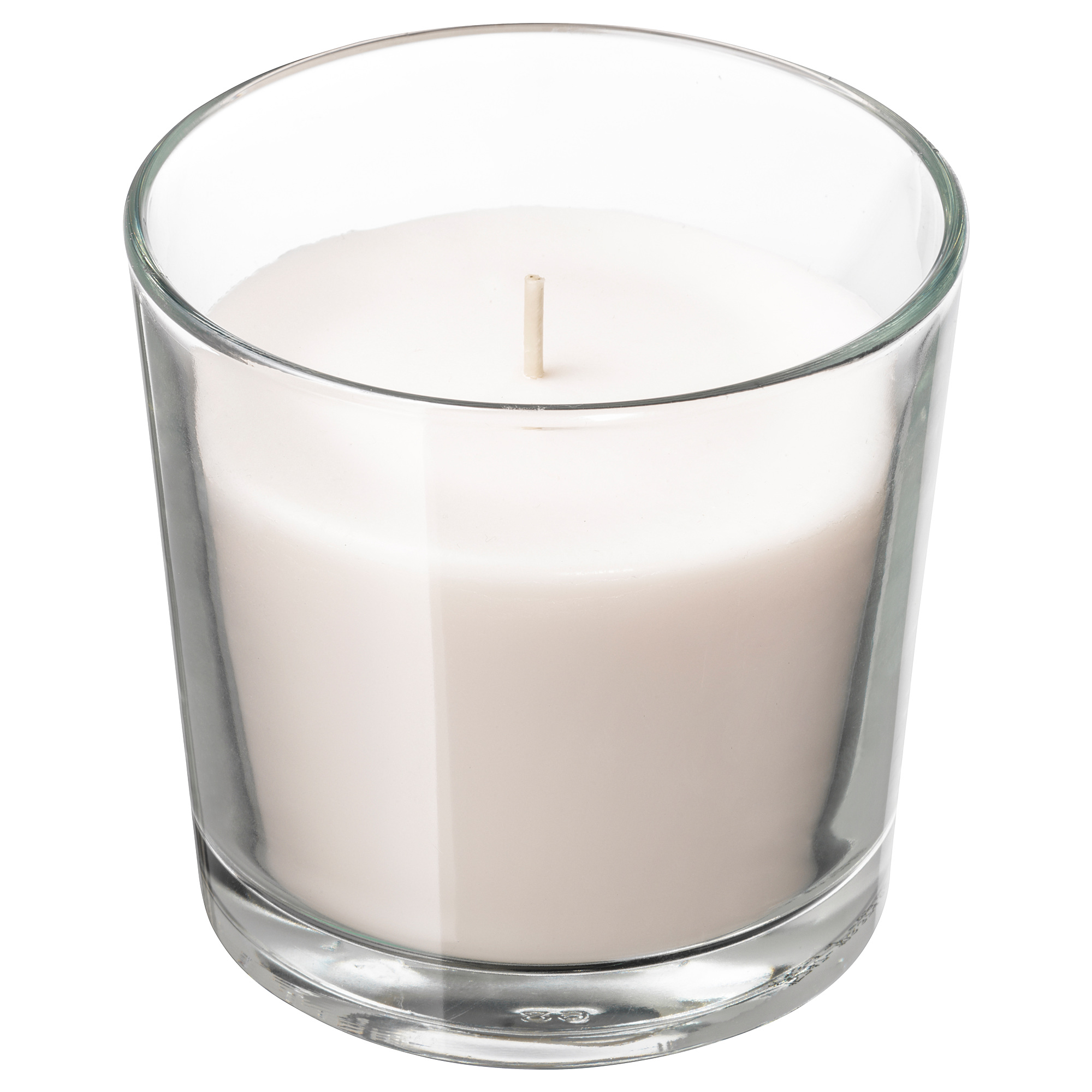 SINNLIG Sweet vanilla, natural, Scented candle in glass, Height 9 cm