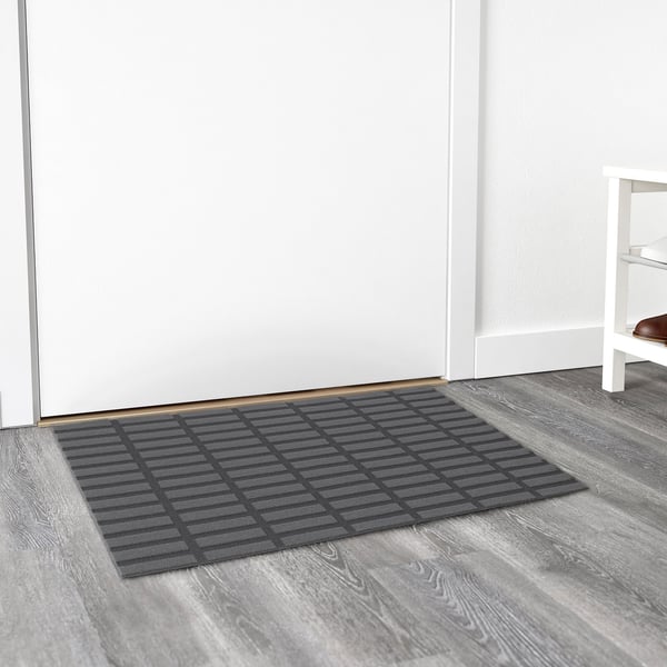 SIVESTED dark grey, Door mat, 60x90 cm IKEA