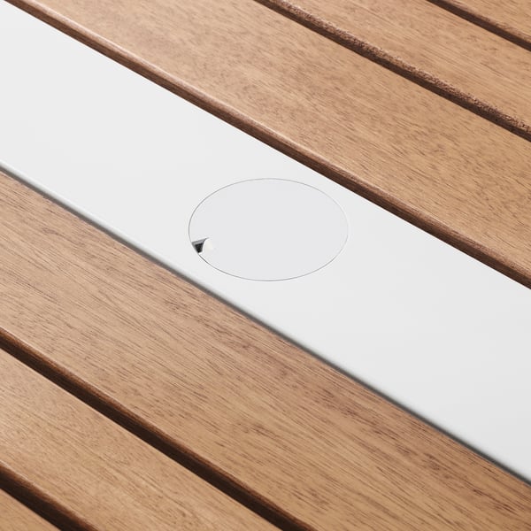 SJÄLLAND Table, outdoor, light brown/light grey, 156x90 cm IKEA