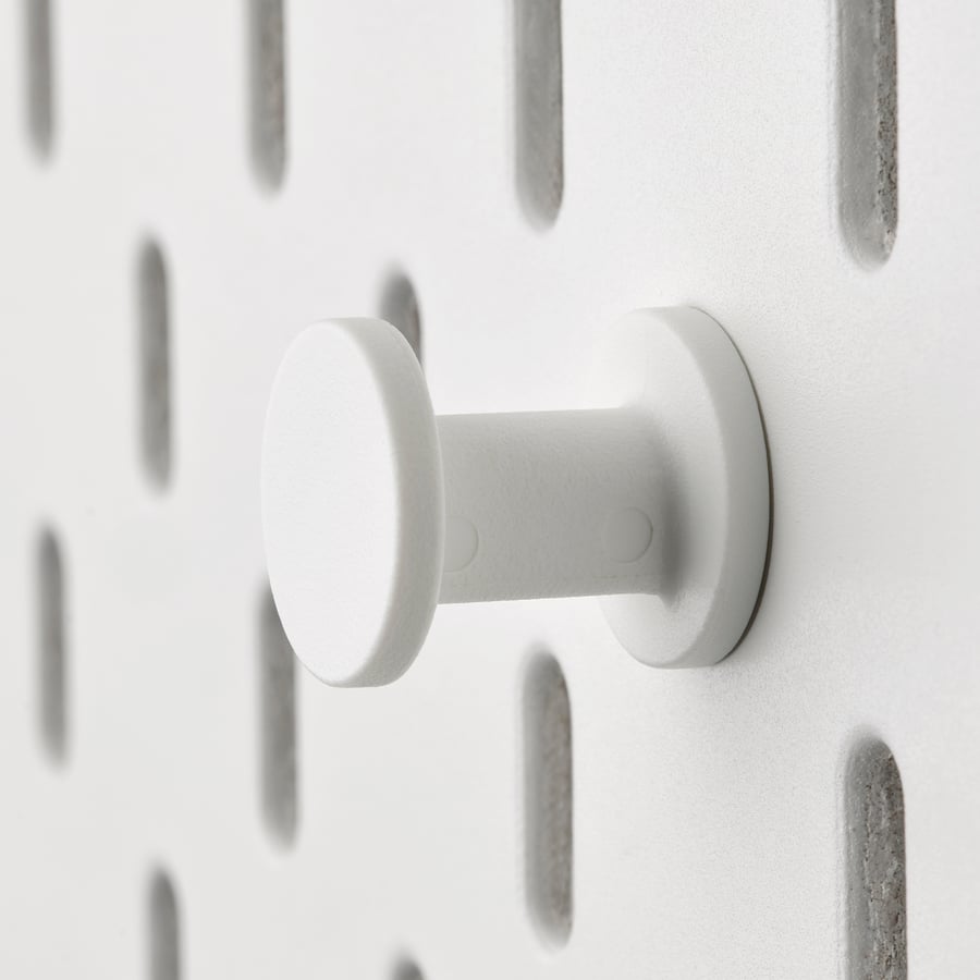 SKÅDIS hook, white, 19 mm IKEA