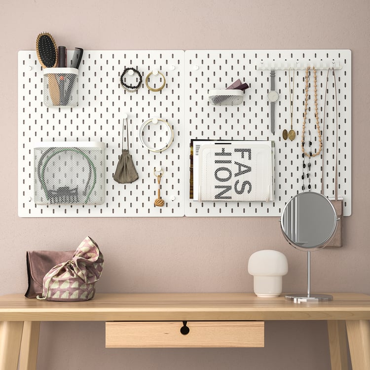 SKÅDIS white, Pegboard, 56 x56 cm - IKEA UK