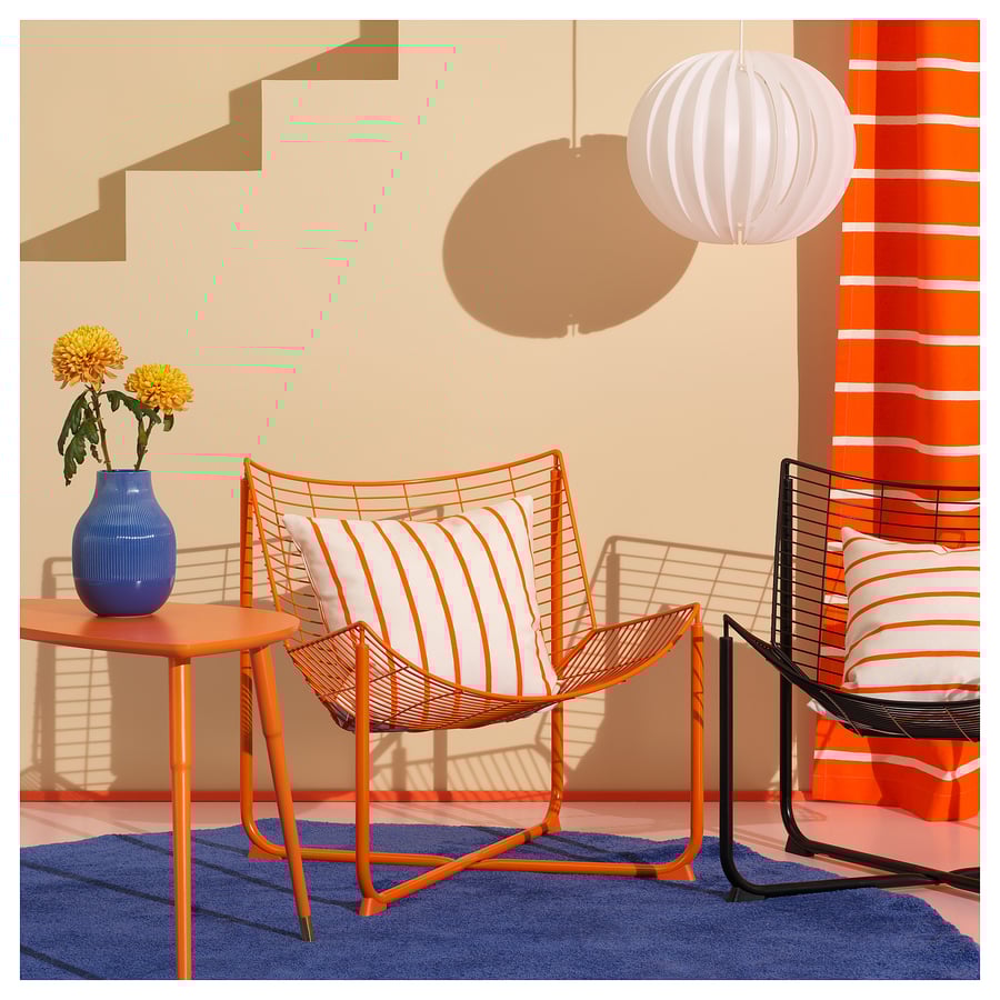 SKÅLBODA armchair, orange IKEA