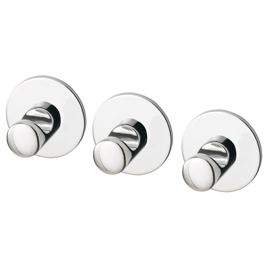SKOGHALL hook, self-adhesive, chrome-plated - IKEA