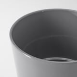 SKOGSVINBÄR Plant pot, in/outdoor grey, 19 cm