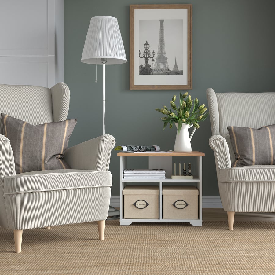 SKRUVBY coffee table, white, 60x60 cm IKEA