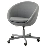 SKRUVSTA Swivel chair, Flackarp medium grey