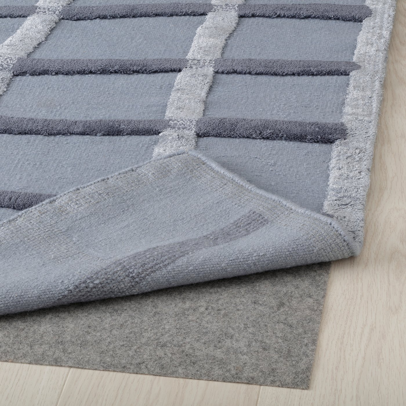 SKUGGSVINGEL light blue, wave patterned rug, 240x300 cm - IKEA UK