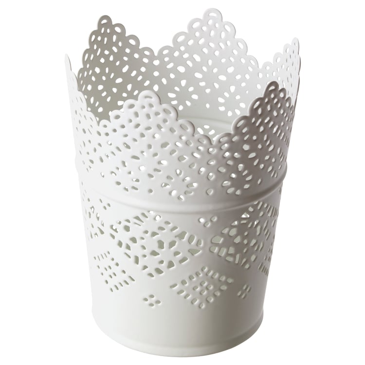 SKURAR candle holder, white, 11 cm IKEA