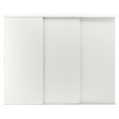 SKYTTA / TJÖRHOM Sliding door combination, white/white, 301x240 cm