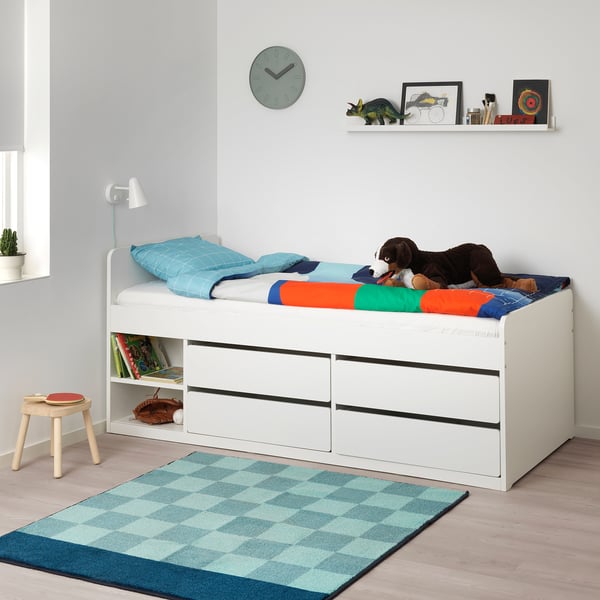 slakt bed frame with storage 90x200 cm ikea