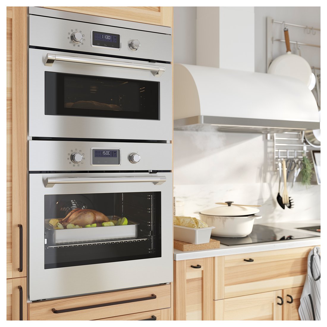 SMAKSAK stainless steel, Forced air oven IKEA