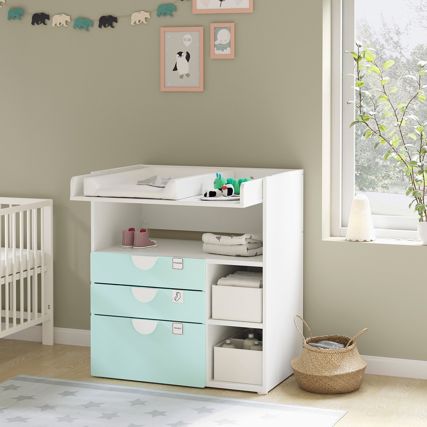 ikea changing table stuva