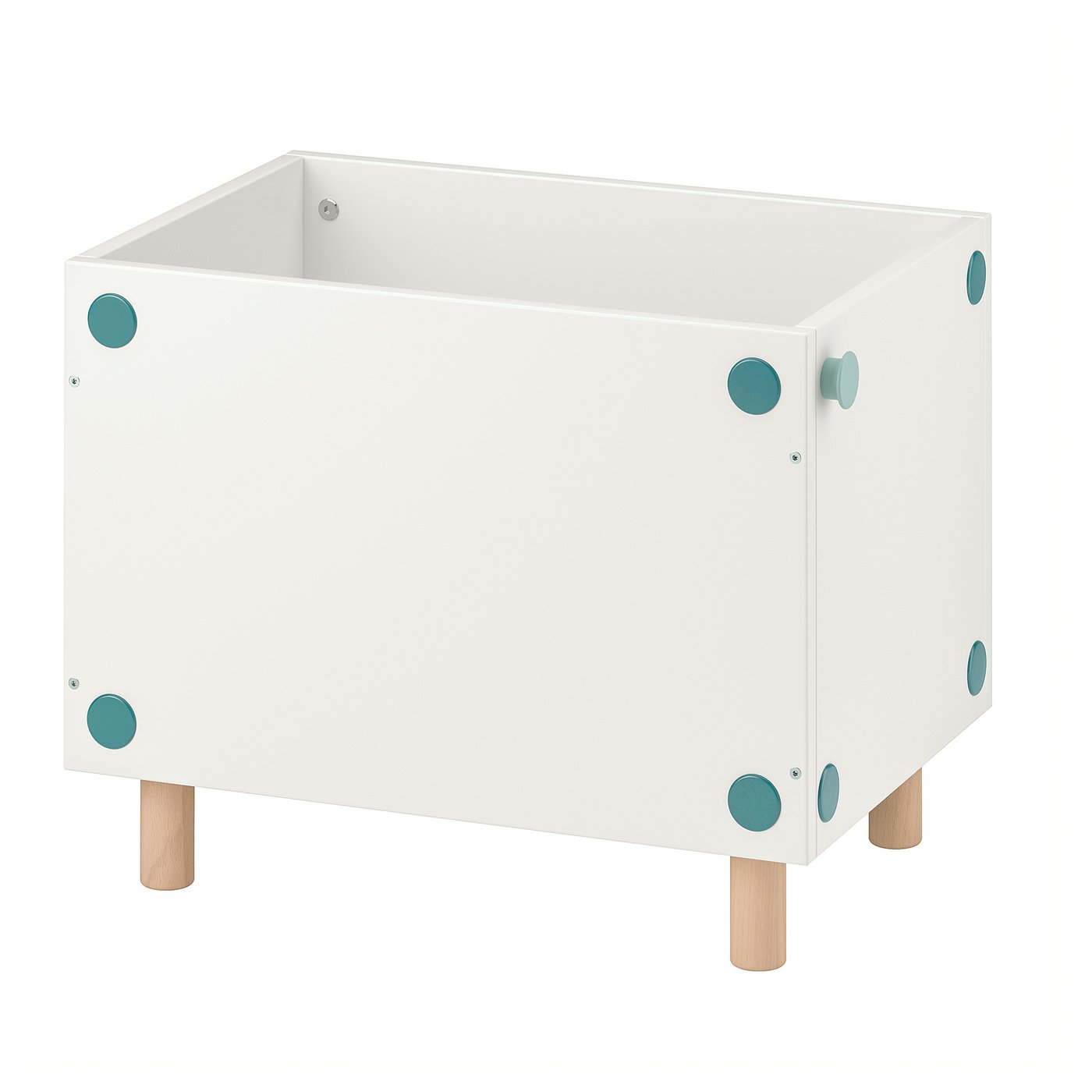 SMUSSLA Bedside table/shelf unit - white