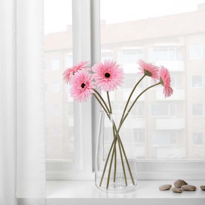 SMYCKA Gerbera, pink, Artificial flower IKEA