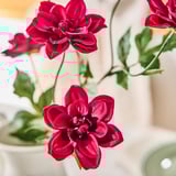 SMYCKA Artificial flower, in/outdoor Dahlia/dark pink, 66 cm