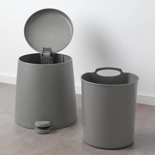 SNÄPP grey, Pedal bin, 12 l IKEA