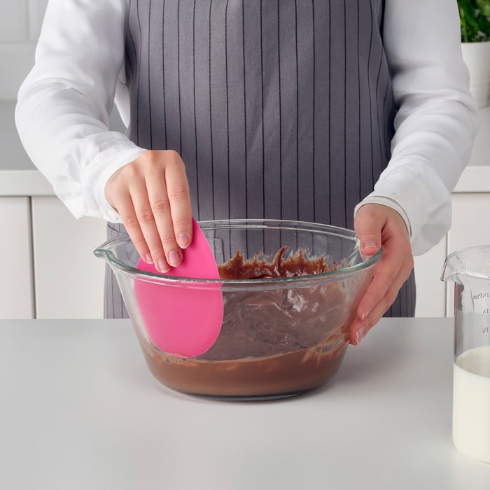 SOCKRIG silicone, pink, Bowl scraper IKEA