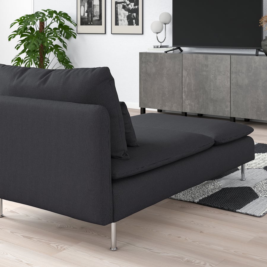 SÖDERHAMN chaise longue, Fridtuna dark grey IKEA